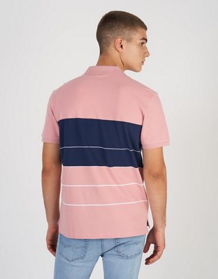 AE Striped Icon Polo Shirt