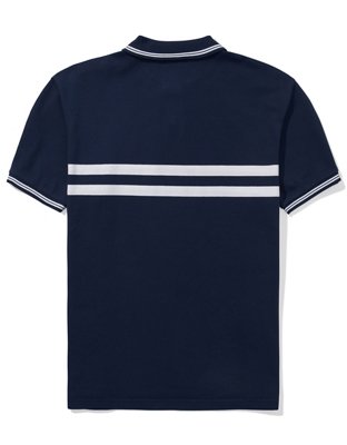 Мужские рубашки American Eagle AE Striped Icon Polo Shirt — фото 4