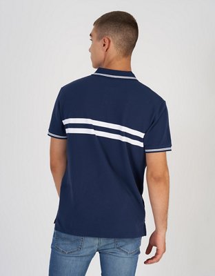 Мужские рубашки American Eagle AE Striped Icon Polo Shirt — фото 2