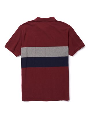 AE Striped Pique Polo Shirt