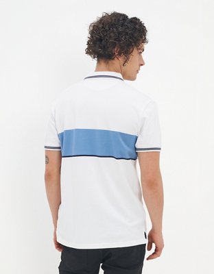 AE Striped Pique Polo Shirt