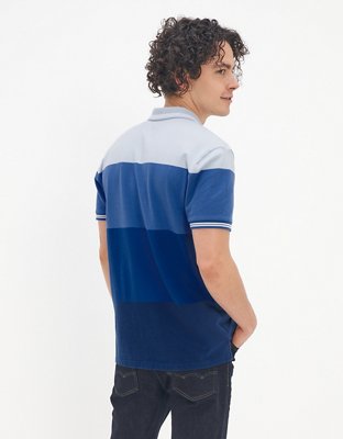 AE Striped Pique Polo Shirt
