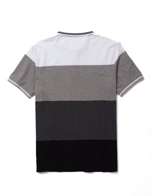 AE Striped Pique Polo Shirt