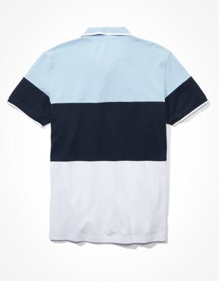 Мужские рубашки American Eagle AE Color-Block Polo Shirt — фото 2