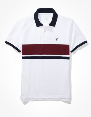 AE Color-Block Polo Shirt