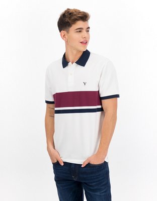 AE Color-Block Polo Shirt