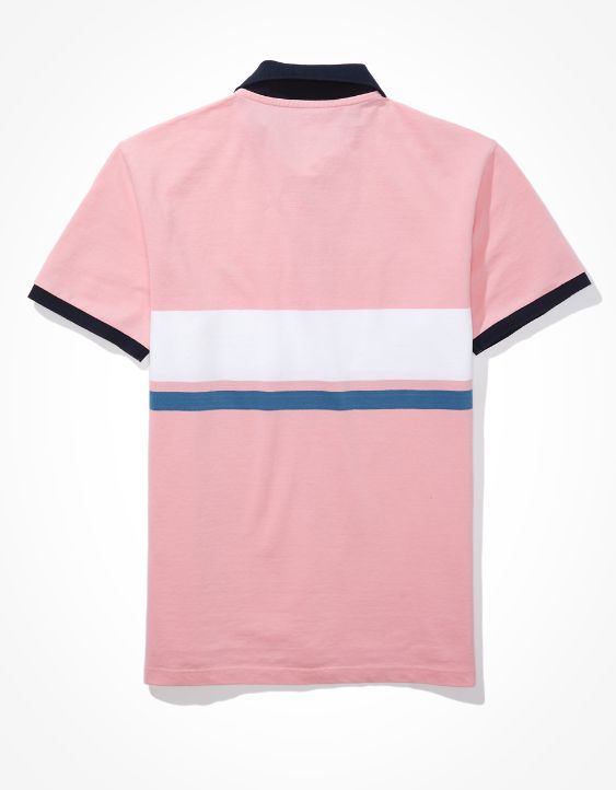 AE Color-Block Polo Shirt