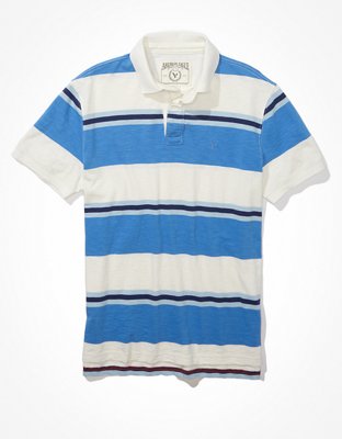 Мужские рубашки American Eagle AE Super Soft Slub Polo Shirt — фото 3