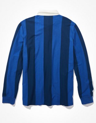 Мужские рубашки American Eagle AE Long-Sleeve Rugby Polo Shirt — фото 5
