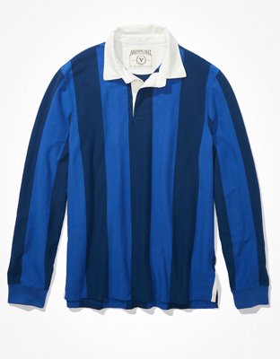 Мужские рубашки American Eagle AE Long-Sleeve Rugby Polo Shirt — фото 4