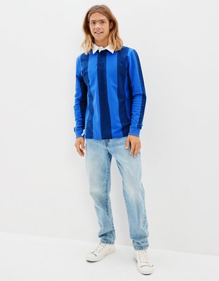 Мужские рубашки American Eagle AE Long-Sleeve Rugby Polo Shirt — фото 6