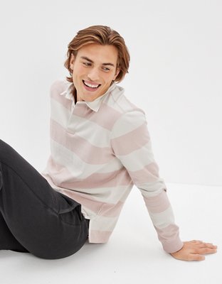AE Long-Sleeve Rugby Polo Shirt