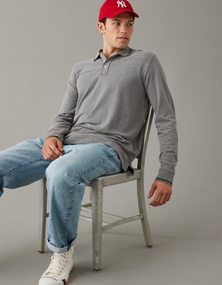 AE Long-Sleeve Polo Shirt