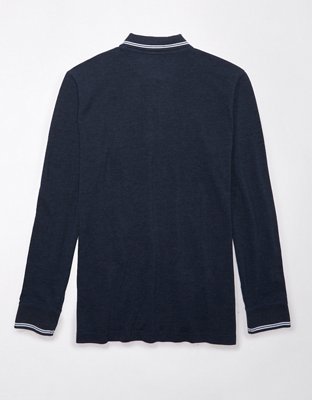 AE Long-Sleeve Polo Shirt | American Eagle