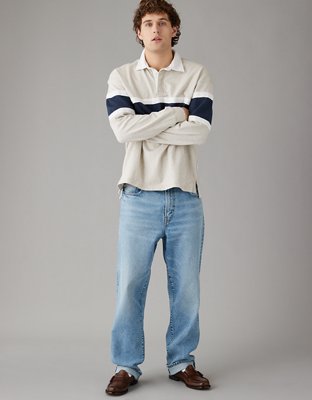 Мужские топы American Eagle AE Long-Sleeve Rugby Polo — фото 5