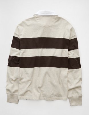 AE Long Sleeve Boxy Rugby Polo Shirt