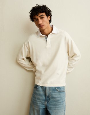 AE Boxy Fit Rugby Shirt | American Eagle
