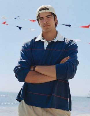 AE Boxy Fit Rugby Shirt