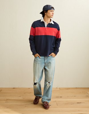 AE Boxy Fit Rugby Shirt