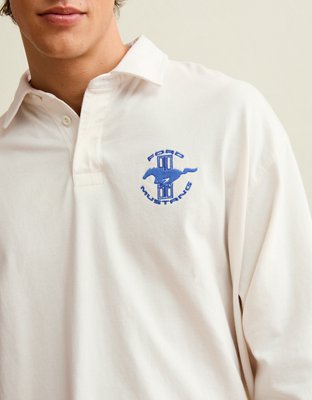 AE Boxy Fit Ford Graphic Rugby Shirt