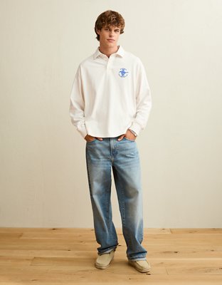 AE Boxy Fit Ford Graphic Rugby Shirt