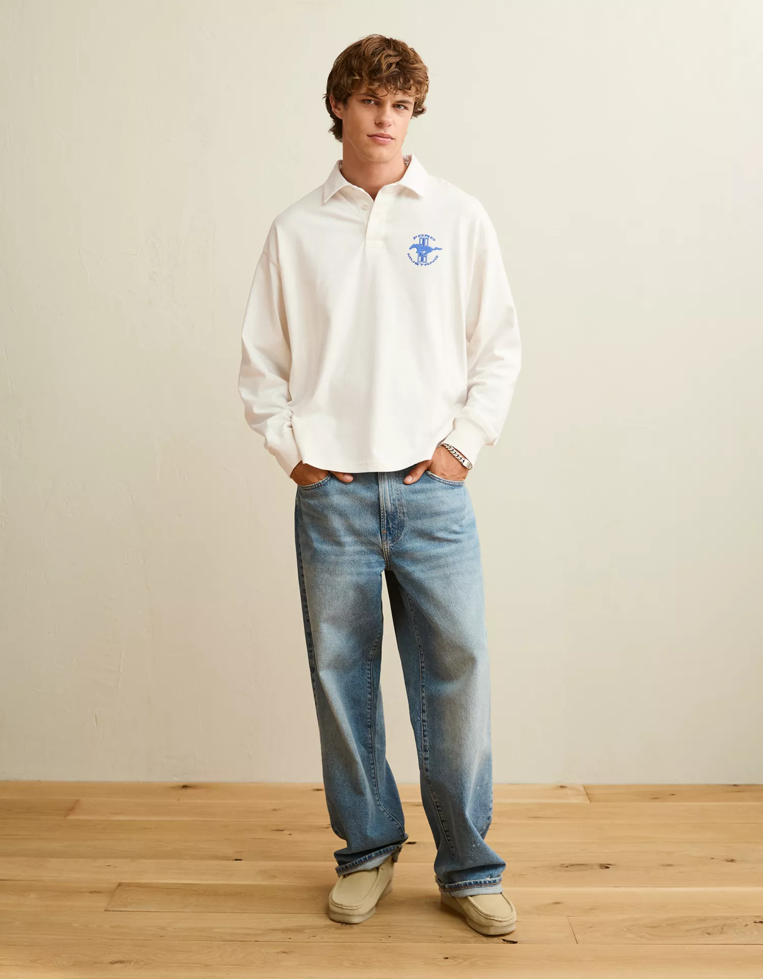 AE Boxy Fit Ford Graphic Rugby Shirt - thumbnail 6