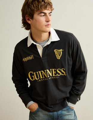 AE Boxy Fit Guinness Graphic Rugby Shirt