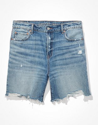 Женские джинсы American Eagle AE Low-Rise Denim Baggy Short — фото 3