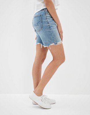 Женские джинсы American Eagle AE Low-Rise Denim Baggy Short — фото 5