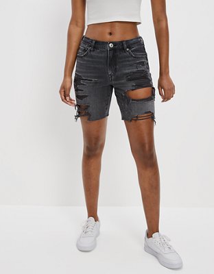 Женские джинсы American Eagle AE Denim Low-Rise Baggy Short — фото 6