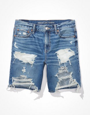 Женские джинсы American Eagle AE Dreamy Drape Denim Low-Rise Baggy Short — фото 3