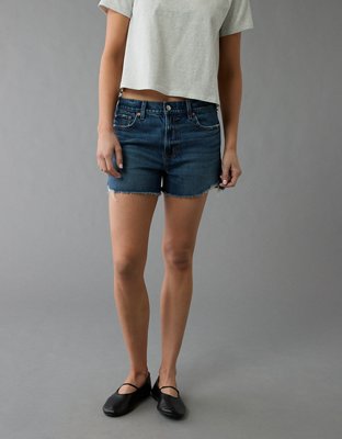AE Denim Short Ex-Boyfriend Stretch Tiro Bajo