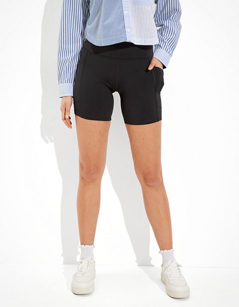Женские брюки American Eagle AE Everything Pocket Super High-Waisted 6" Bike Short