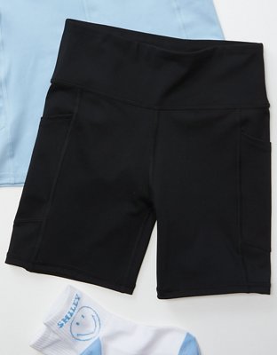 AE Everything Pocket Fleece Super High-Waisted 6" Bike Short