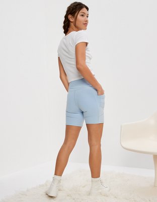 Женские свитеры American Eagle AE Everything Pocket Fleece Super High-Waisted 6" Bike Short — фото 3