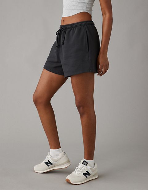 Женские свитеры American Eagle AE Fleece Baggy Sweat Short
