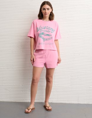 AE High-Waisted Fleece Short