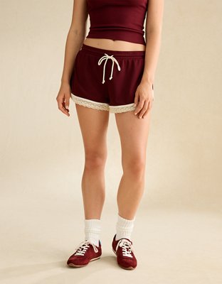 AE Lace Trim Mesh Short