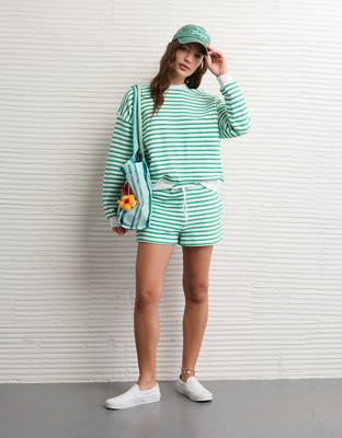 AE High-Waisted Micro Waistband Fleece Short