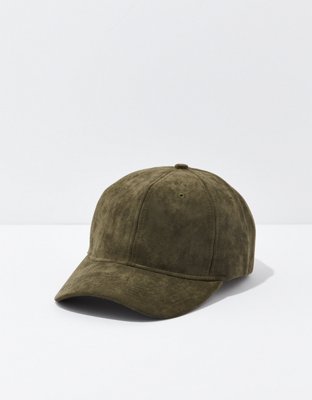 faux suede baseball cap