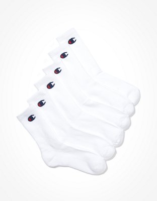 white champion socks