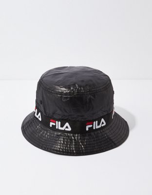 bucket hat fila black