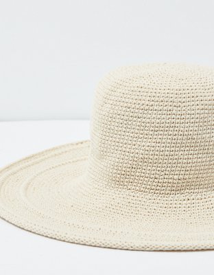 Женские головные уборы American Eagle San Diego Hat Co. Cotton Crochet Packable Hat — фото 2