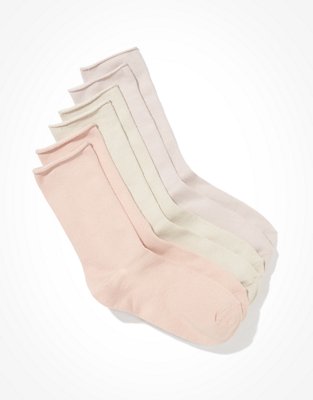 Lemon Recycled Crew Socks 3-Pack