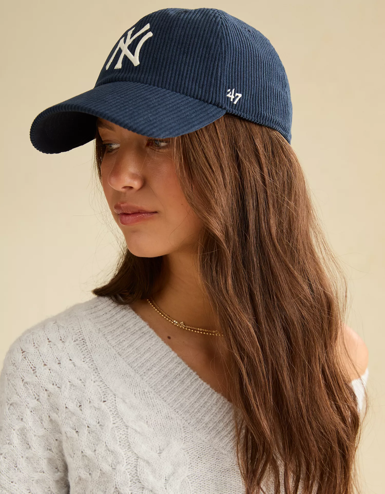 '47 New York Yankees Corduroy Baseball Hat