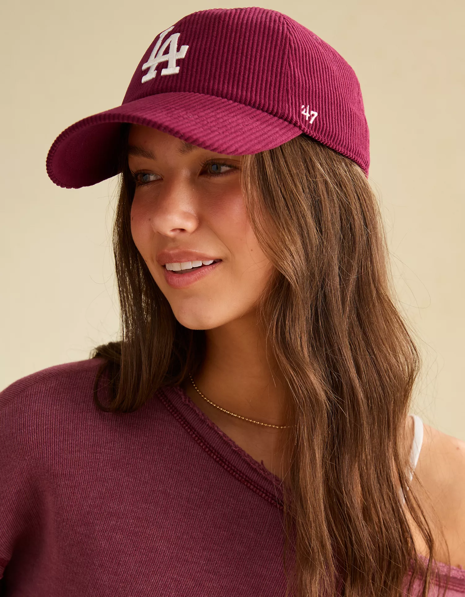 AE Los Angeles Dodgers Corduroy Baseball Hat - thumbnail 3