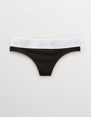 Aerie Cotton Logo Thong Underwear