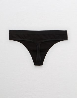 Aerie Cotton Elastic Thong Underwear