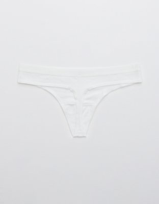 Aerie Cotton Flat Elastic Thong Underwear