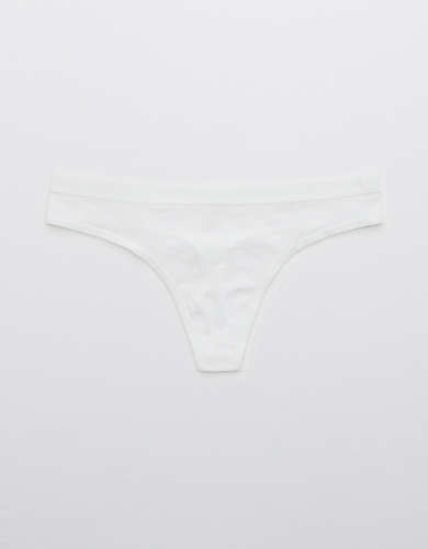 Aerie Cotton Elastic Thong Underwear